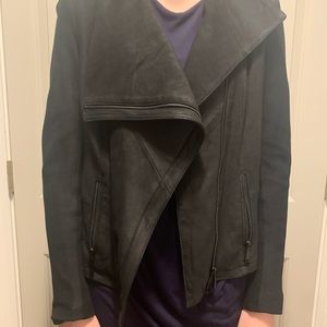 T Tahari Black Leather Jacket